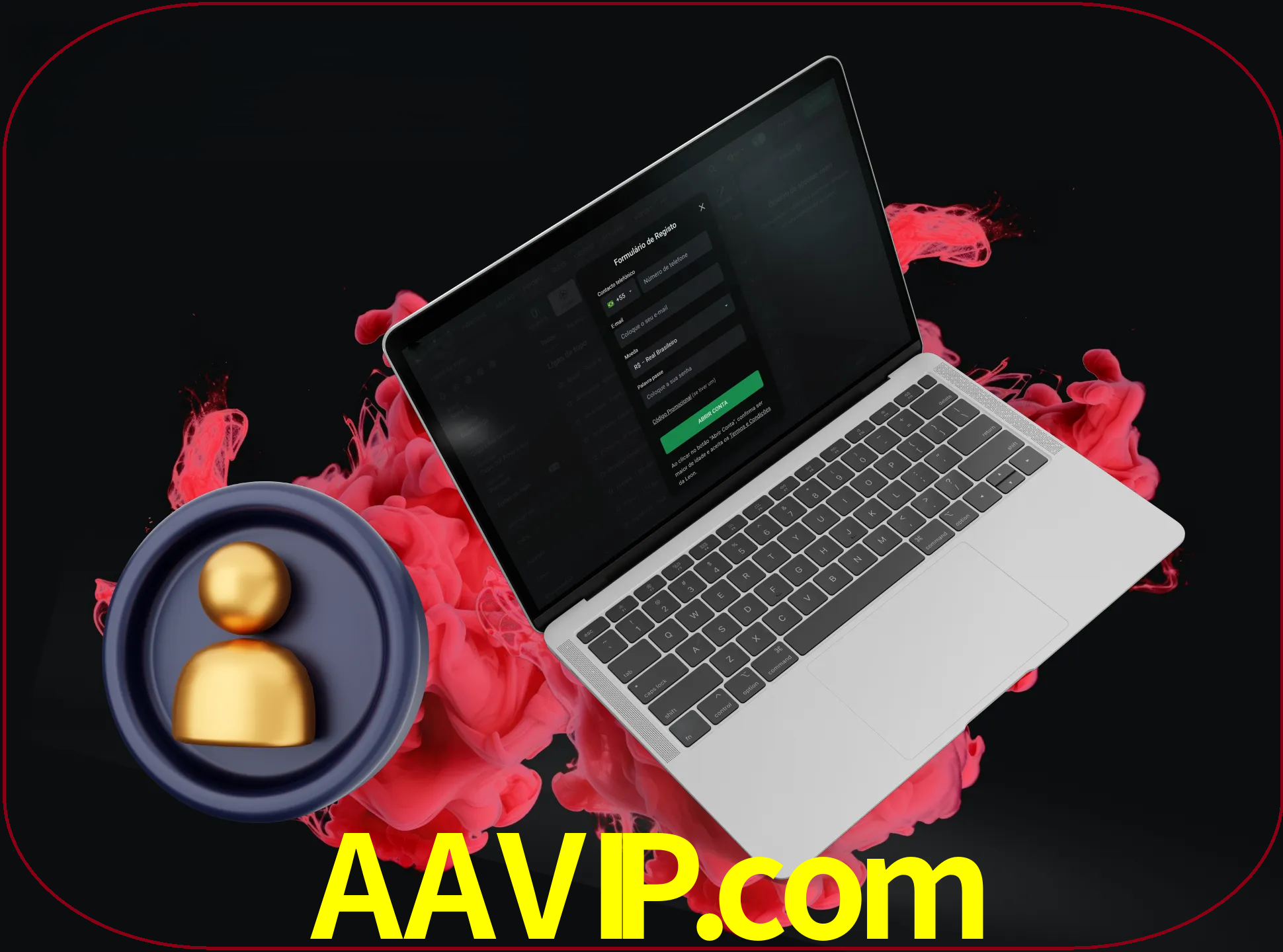 No cabeçalho do site aavip, clique no botão que o levará a um formulário especial onde terá de introduzir as suas informações actuais.