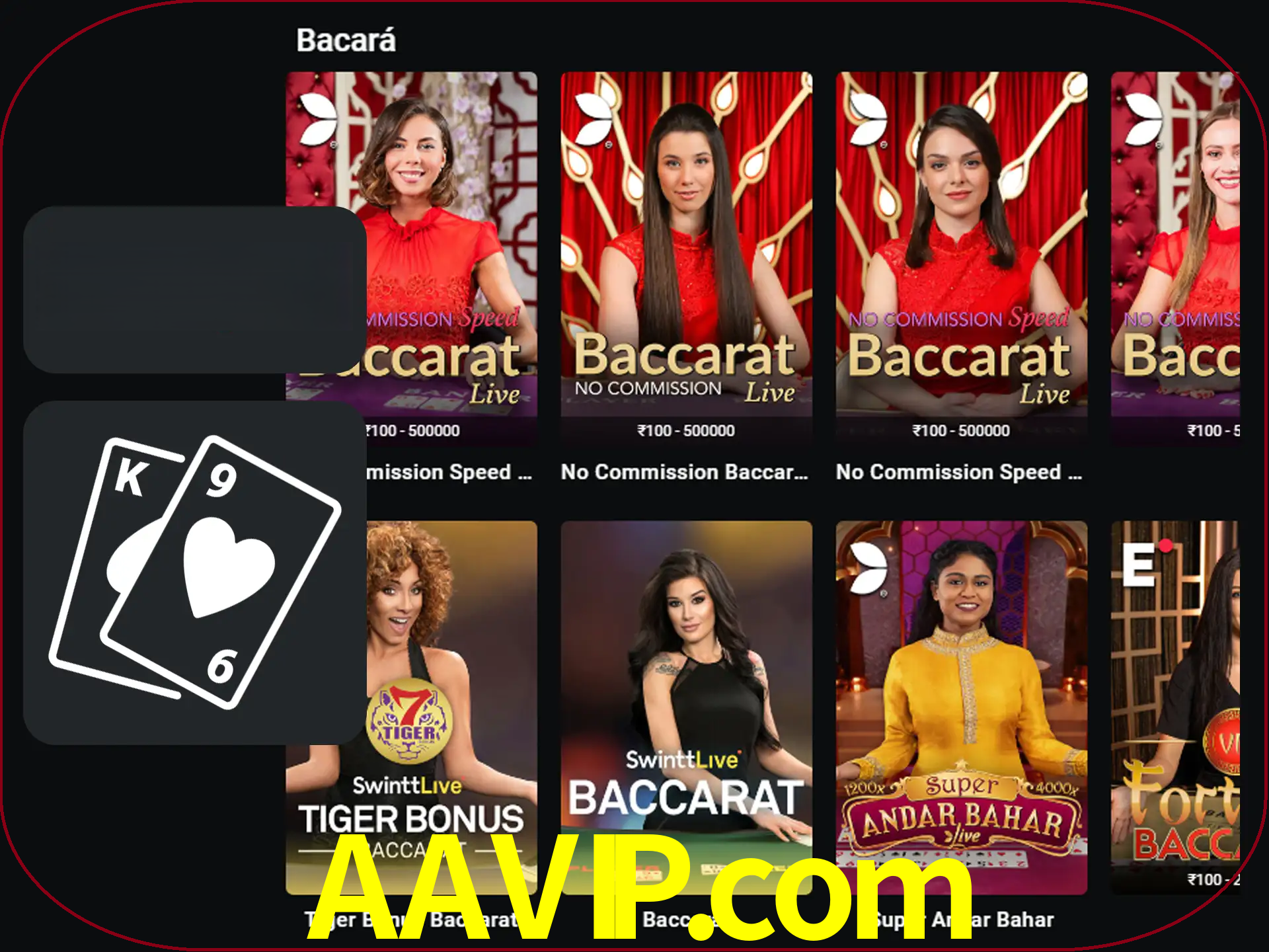 Ganhe muito dinheiro jogando jogos de bacará.